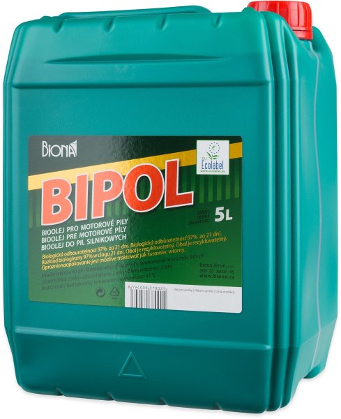 BIPOL 5l ekologický olej na mazání řetězů pil
