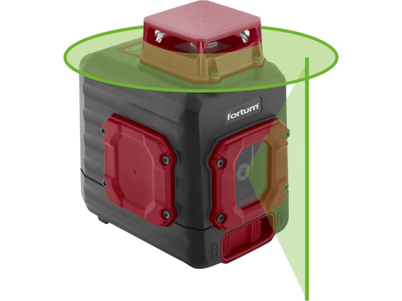 FORTUM 4780209 laser zelený liniový, křížový samonivelační