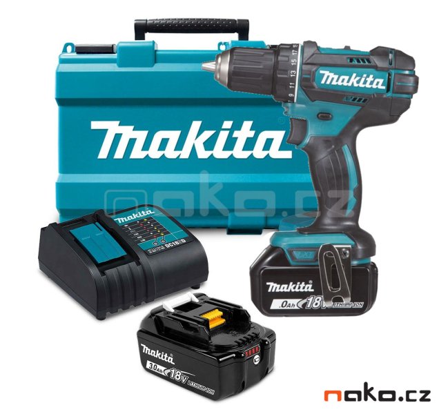 MAKITA DHP482SFE aku příklepový šroubovák Li-ion LXT 18V/3,0 Ah