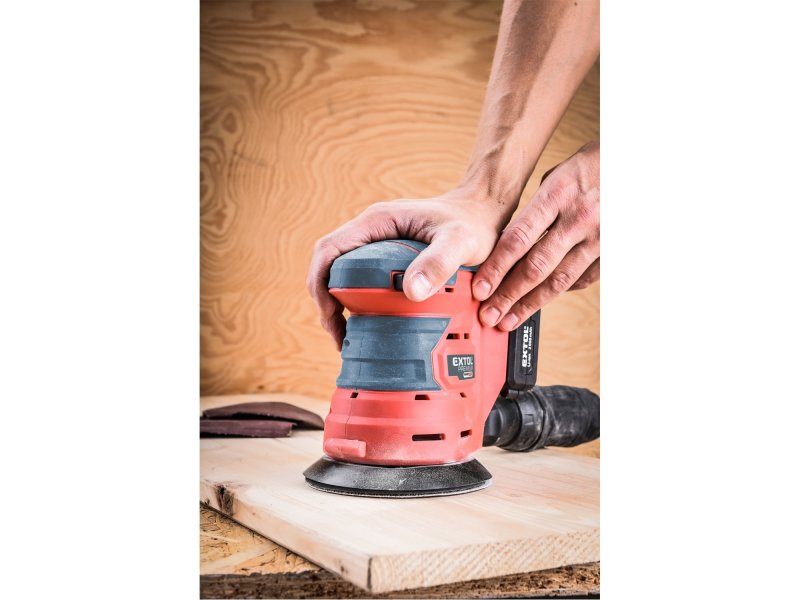 EXTOL PREMIUM 8891846 aku excentrická bruska SHARE20V, 125mm, 20V LiIon 2Ah Obrázek