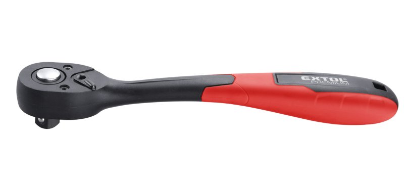 EXTOL PREMIUM 8816410 ráčna 1/2" tvarovaná kompozitová 72 zubů 250mm CrV