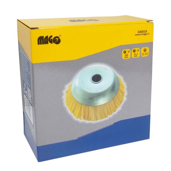 MAGG 040018 nylonový kartáč do křovinořezu 200x25.4mm Obrázek