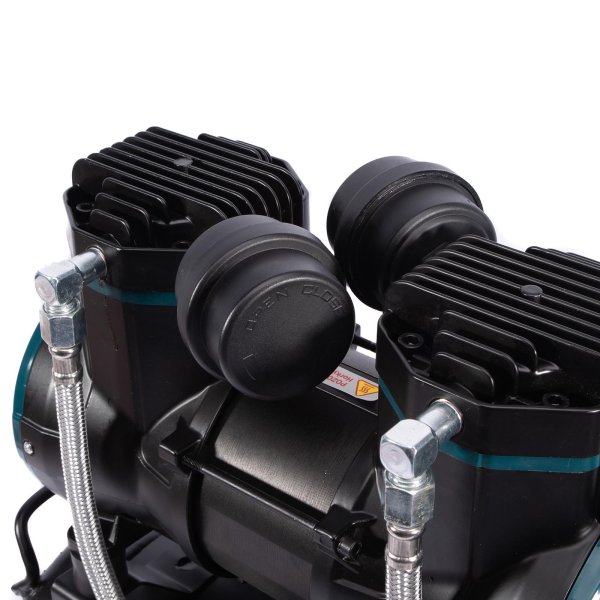 XTline XT2024 tichý bezolejový přenosný dvoupístový kompresor 24 l Obrázek