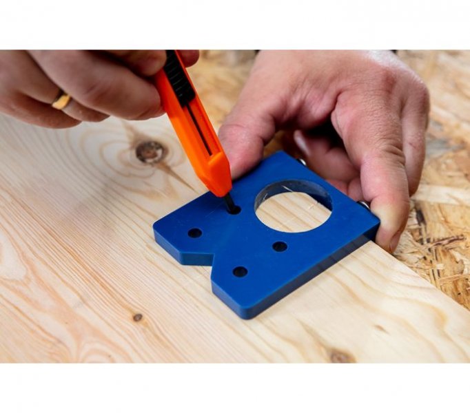 GRAPHITE 57H002 sukovník 35mm a šablona na nábytkové panty Obrázek