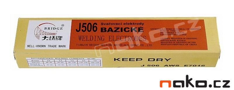 Svařovací elektrody bazické J506 2,0mm 2,5kg