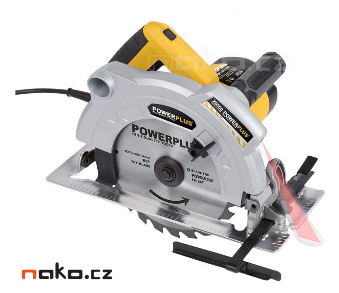 POWERPLUS POWX0550 kotoučová pila 210mm, 1800W Obrázek