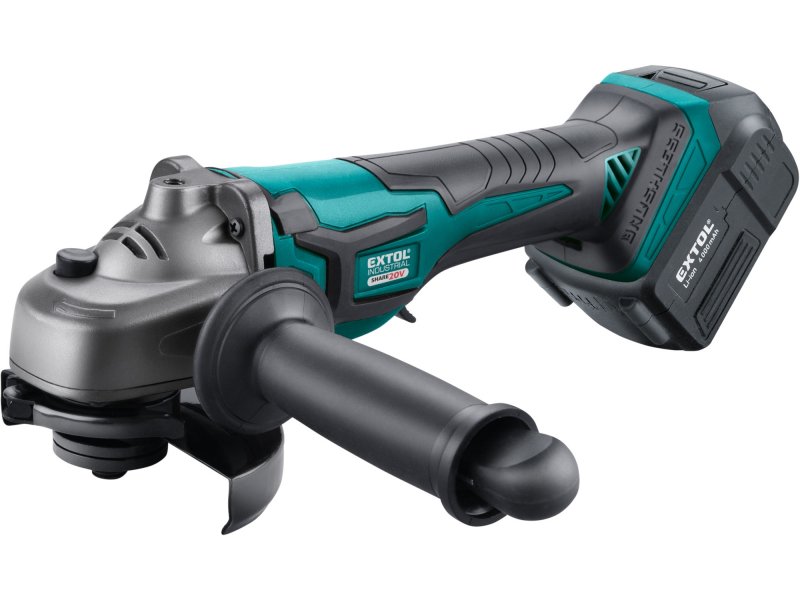 EXTOL INDUSTRIAL 8791842 aku úhlová bruska SHARE20V, 125mm, BRUSHLESS 20V LiIon 4Ah