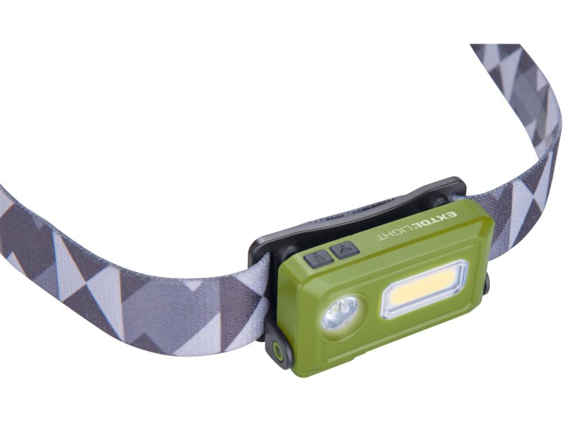 EXTOL LIGHT 43184 čelovka 140lm, nabíjecí, USB, LED+COB LED Obrázek