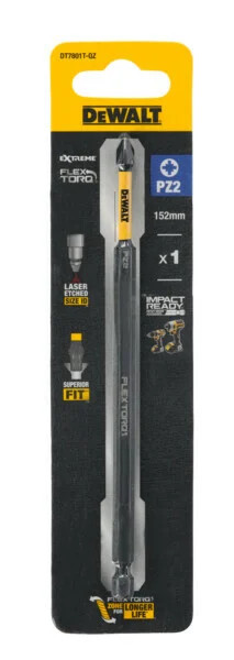 DeWALT DT7801T FlexTorq PZ2 torzní bit o délce 152 mm Obrázek