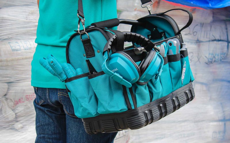 TOTAL THT36L01 taška na nářadí Industrial 22 kapes 40cm 16" Obrázek