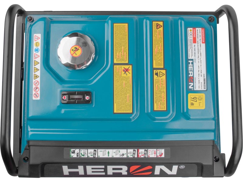 HERON 8896233 elektrocentrála digitální invertorová 6,5kW el. start, dálkové ovládání Obrázek