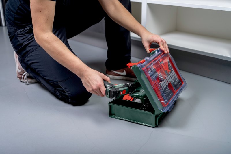 METABO PowerMaxx BS Basic Set aku šroubovák 12V 2x2Ah LiIon mobilní dílna 600092880 Obrázek