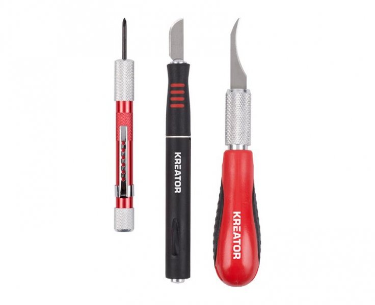 KREATOR KRT452002 sada výměnných modelářských a řezbářských nožíků 36ks Obrázek