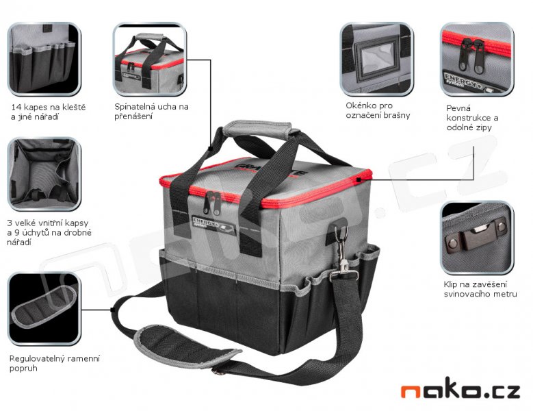 GRAPHITE ENERGY+ 58G015 brašna pro aku nářadí Obrázek