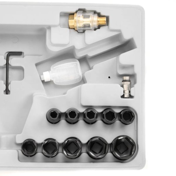 HECHT 002075D vzduchový rázový utahovák 310Nm a sada hlavic Obrázek