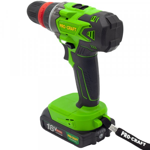 PROCRAFT PA18DFR aku vrtačka LiIon 18V 2x 2Ah Obrázek