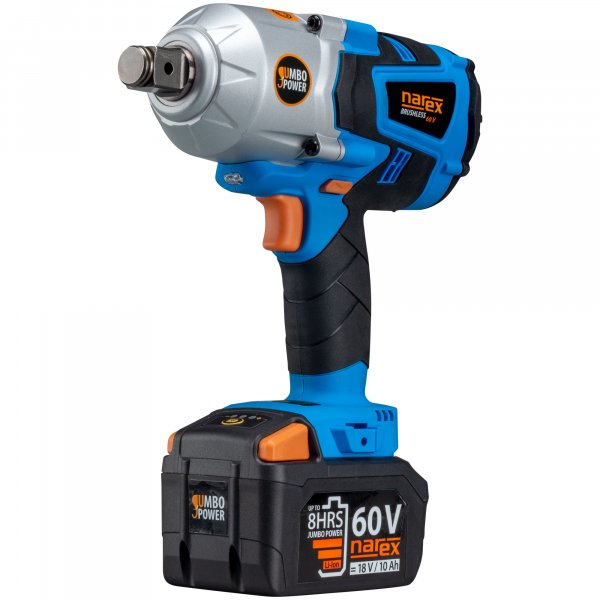 NAREX ASR 600-3HTB BASIC BOX aku rázový bezuhlíkový utahovák 3/4" JUMBO POWER 60V bez aku Obrázek