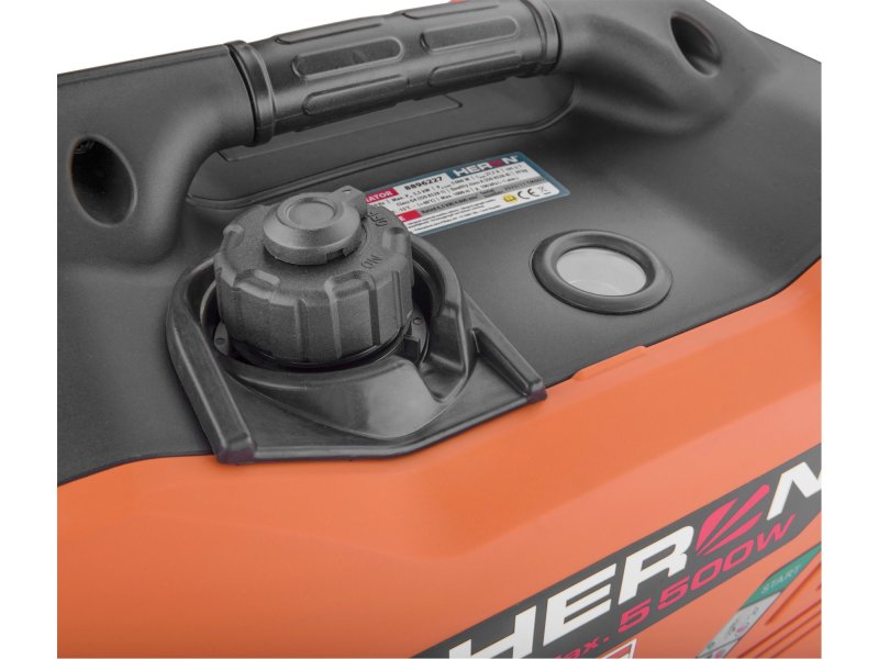 HERON 8896227 elektrocentrála digitální invertorová 5,5kW elektrický start, kolečka Obrázek