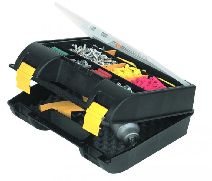 STANLEY 1-92-734 plastový box na elektronářadí s organizerem (35,9x32,5x13,6 cm) Obrázek