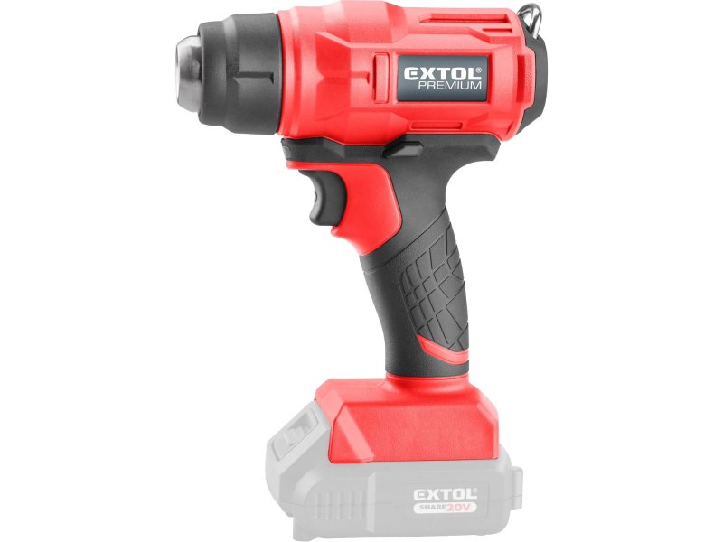 EXTOL PREMIUM 8891867 aku horkovzdušná pistole, SHARE20V, LiIon bez akumulátoru Obrázek