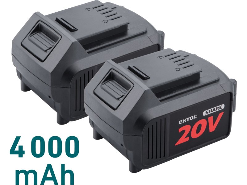 EXTOL INDUSTRIAL 8791920 aku řetězová pila BRUSHLESS 2x 20V LiIon 2x 4Ah SHARE20V 40cm Obrázek