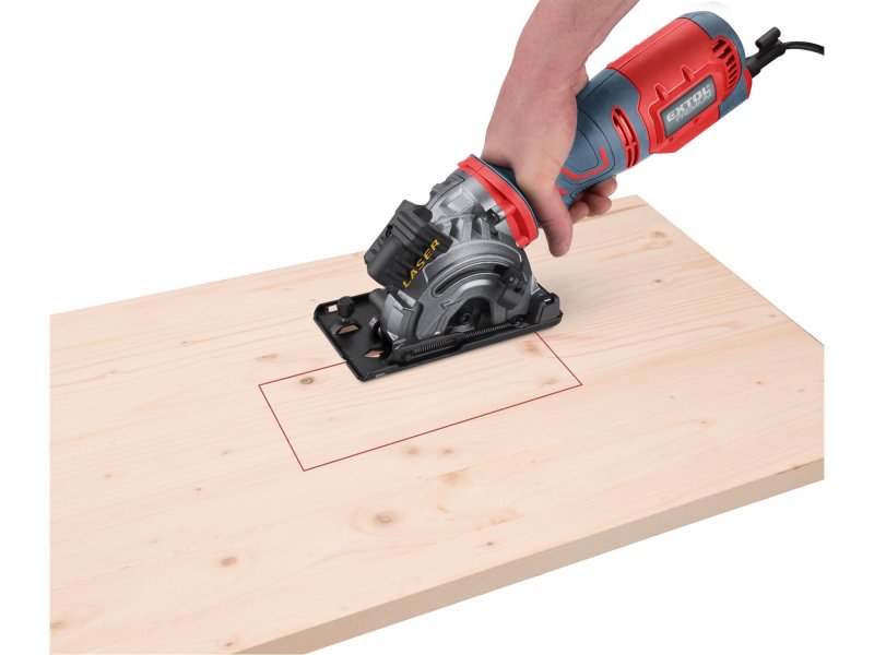 EXTOL PREMIUM 8893023 kotoučová zanořovací pila s laserem 89mm 705W Obrázek