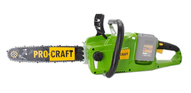 PROCRAFT PCA40/2 bezuhlíková aku řetězová pila 35cm LiIon 2x20V, bez aku Obrázek