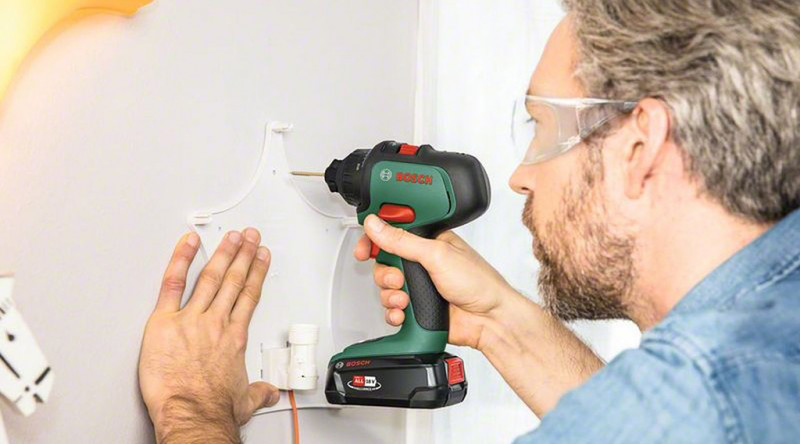 BOSCH AdvancedDrill 18 akumulátorový vrtací šroubovák s nástavci LiIon 1x2,5Ah 06039B5007 Obrázek