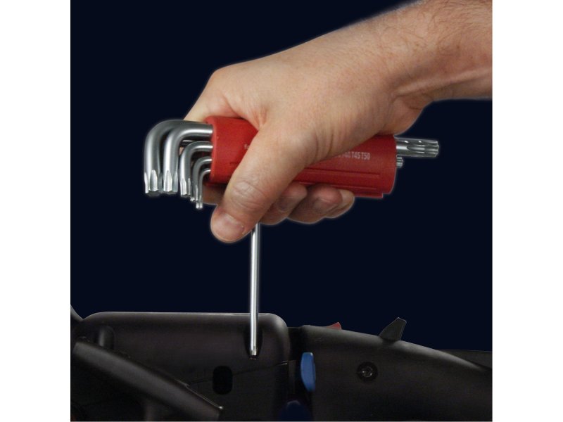 FORTUM 4710300 L-klíče TORX T 10-15-20-25-27-30-40-45-50, 9ks, S2 Obrázek