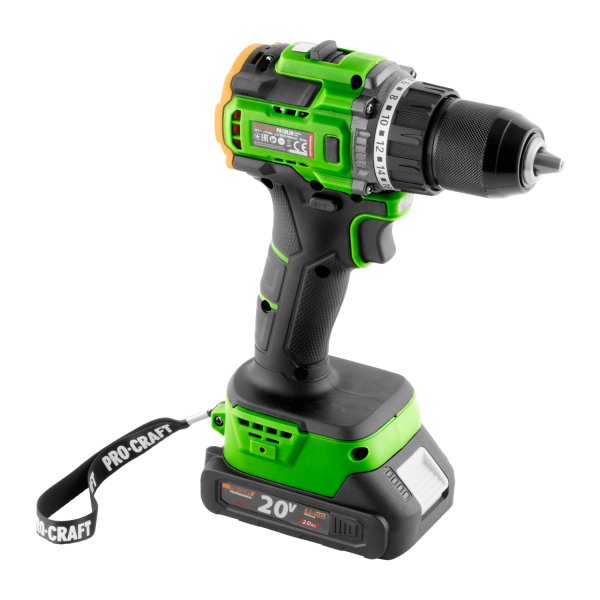 PROCRAFT PA18Pro aku vrtačka bezuhlíková 20V 1x 1,5Ah LiIon PA18Pro-1B-C Obrázek