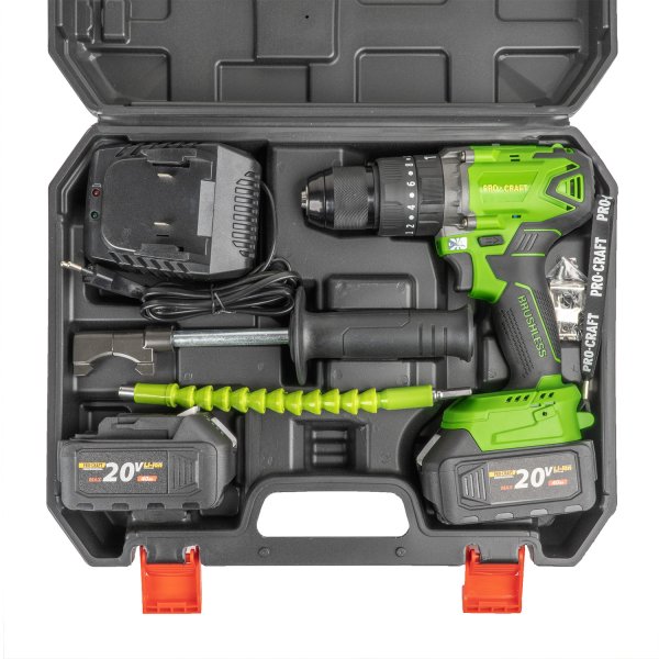 PROCRAFT MAXISET1 sada aku nářadí 20V 5 dílů + brašna + 3x baterie 4Ah, 2x nabíječka Obrázek