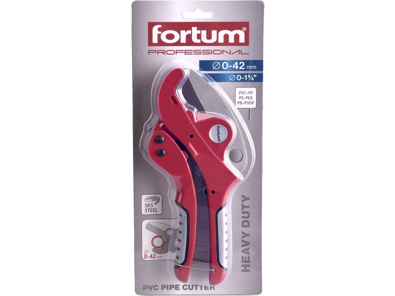 FORTUM 4775010 nůžky na plastové trubky 0-42mm