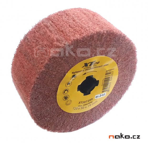XTline XT397120 satinovací válec Vlies 120x50mm Z120 pro satinační brusku XT105345 Obrázek