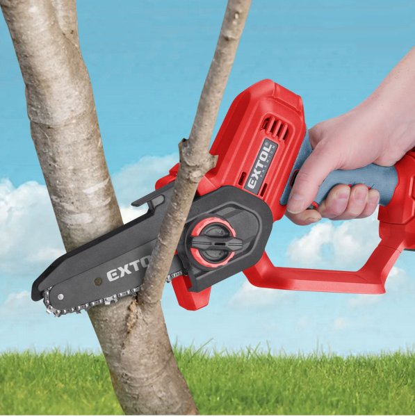 EXTOL PREMIUM 8891923 jednoruční aku řetězová pila 12cm SHARE 20V bez aku Obrázek