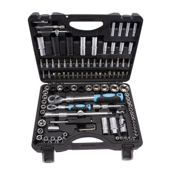 XTline XT40108 gola sada 1/4"+1/2" 108 dílů s teleskopickými ráčnami Obrázek