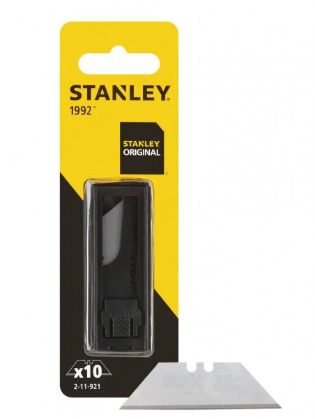 STANLEY 2-11-921 (10 ks) 19mm pevné čepele 1992 bez otvorů pro vysunovací nože