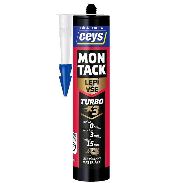 CEYS Montack TURBO 3X vysokopevnostní montážní lepidlo 290ml