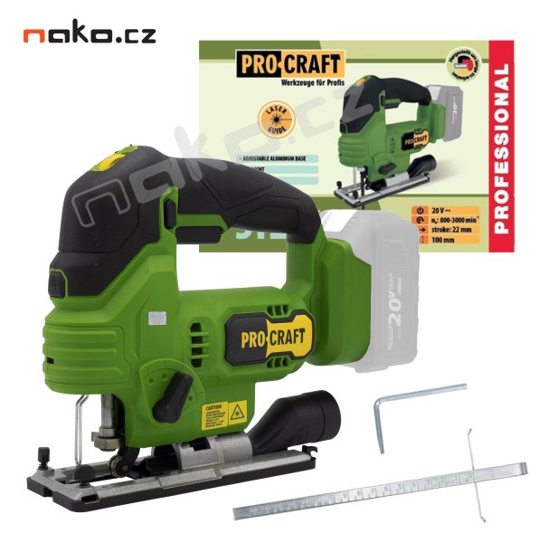 PROCRAFT ST24 aku přímočará pila LiIon 20V bez aku