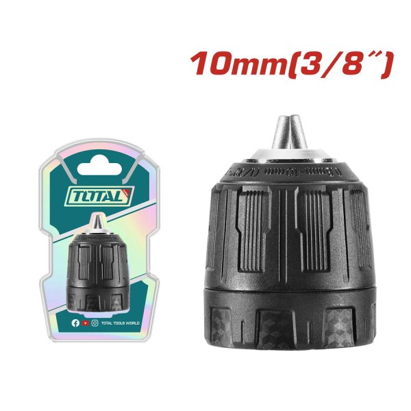 TOTAL TAC451026 rychloupínací sklíčidlo 0,8-10mm  3/8" příklepové Obrázek