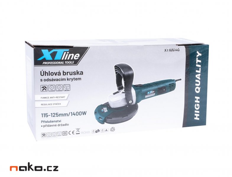 XTline XT105140 sanační renovační bruska s odsávacím krytem 125mm