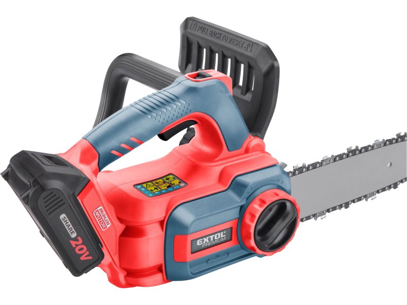 EXTOL PREMIUM 8895740 aku řetězová pila 30cm, GARDEN 20V LiIon, 2Ah Obrázek