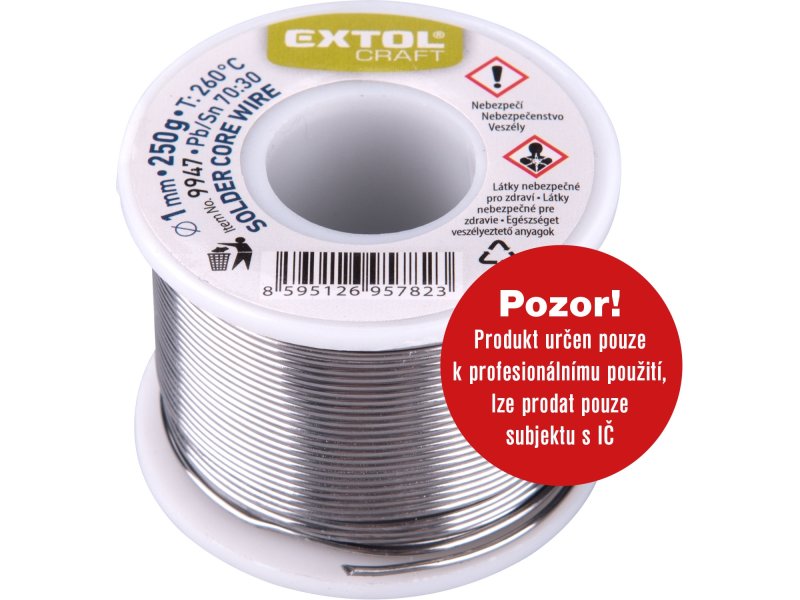 EXTOL CRAFT Pájecí cín 250g 1,0mm Obrázek