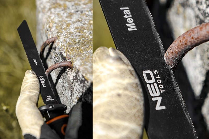 NEO TOOLS 44-650 pilka s vyměnitelnými listy do přímočaré pily a ocasky 4ks Obrázek