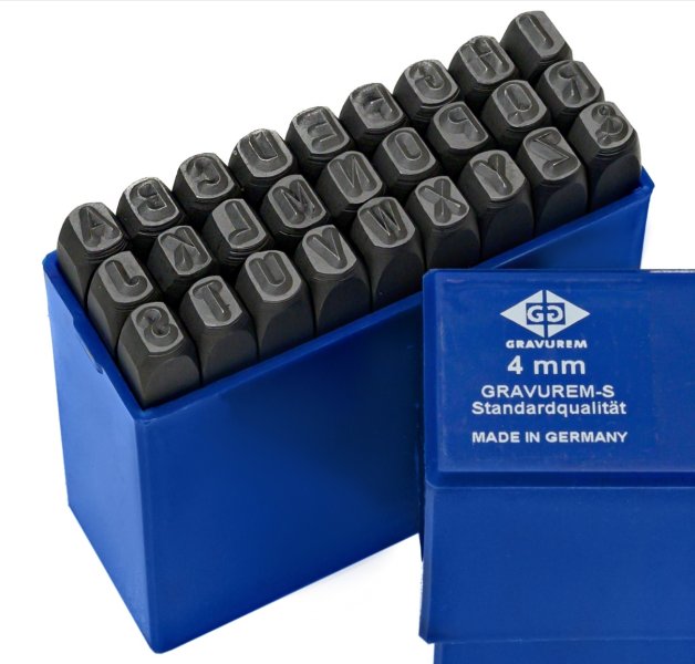 BETA razidla ABECEDA+&  4mm GRAVUREM-S