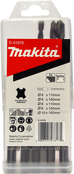 MAKITA D-61678 sada vrtáků SDS+ Obrázek