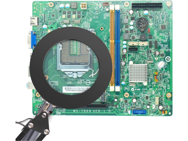 EXTOL LIGHT 43160 stolní lampa s lupou, 1300lm, 5x zvětšení, USB Obrázek