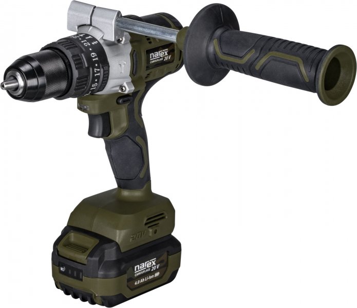 NAREX CSP 13-2 Basic (verze bez aku) příklepová aku vrtačka Camouflage 20V Obrázek