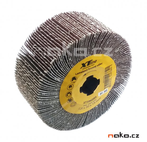 XTline XT396060 lamelový smirkový válec 120x50mm Z60 pro satinační brusku XT105345 Obrázek