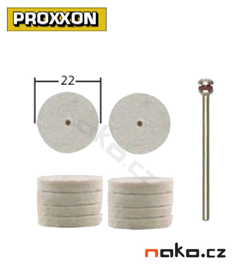 PROXXON 28798 plstěné kotoučky 22x4mm (10ks)