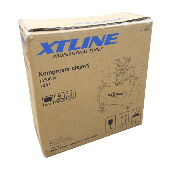 XTline XT2003 pístový olejový kompresor 1500W 24 l (BM20-24)